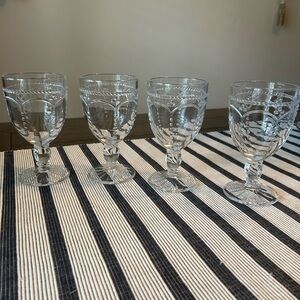 Princess House Marbella Glasses set of 4
